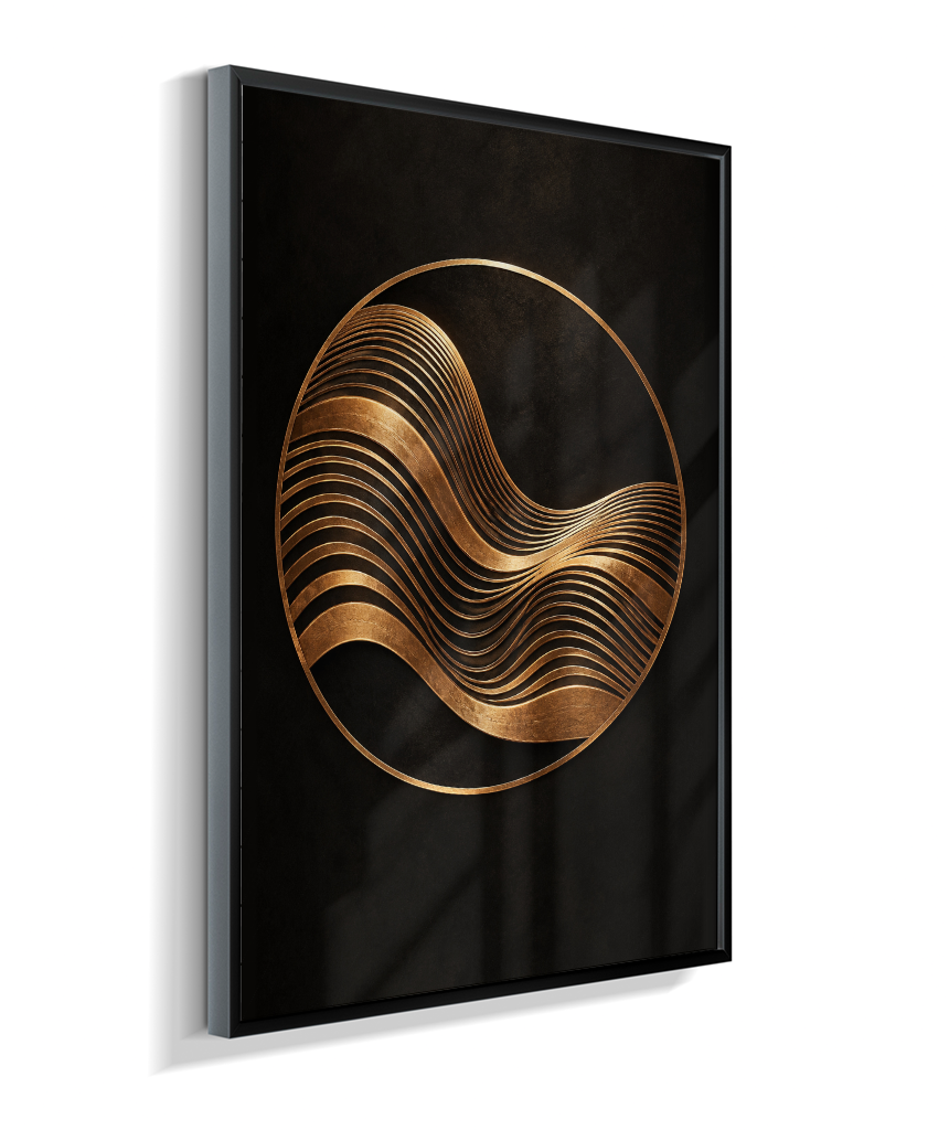 Onda Dourada — Bronze e Preto