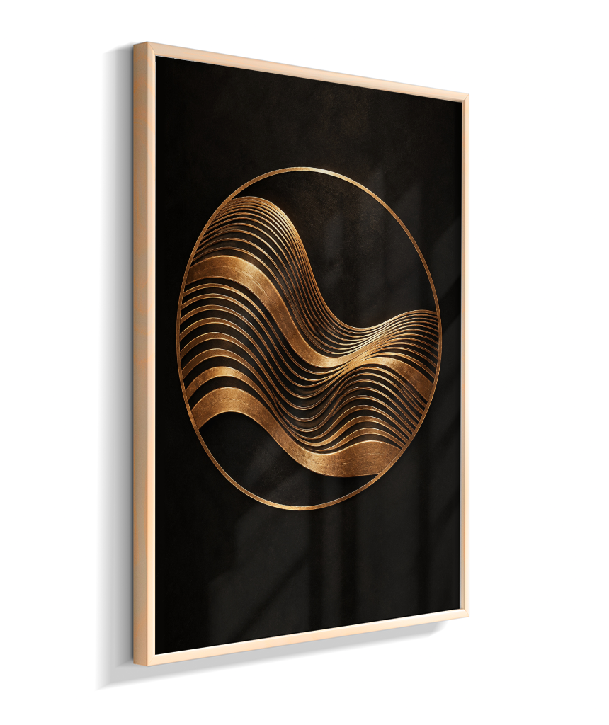 Onda Dourada — Bronze e Preto