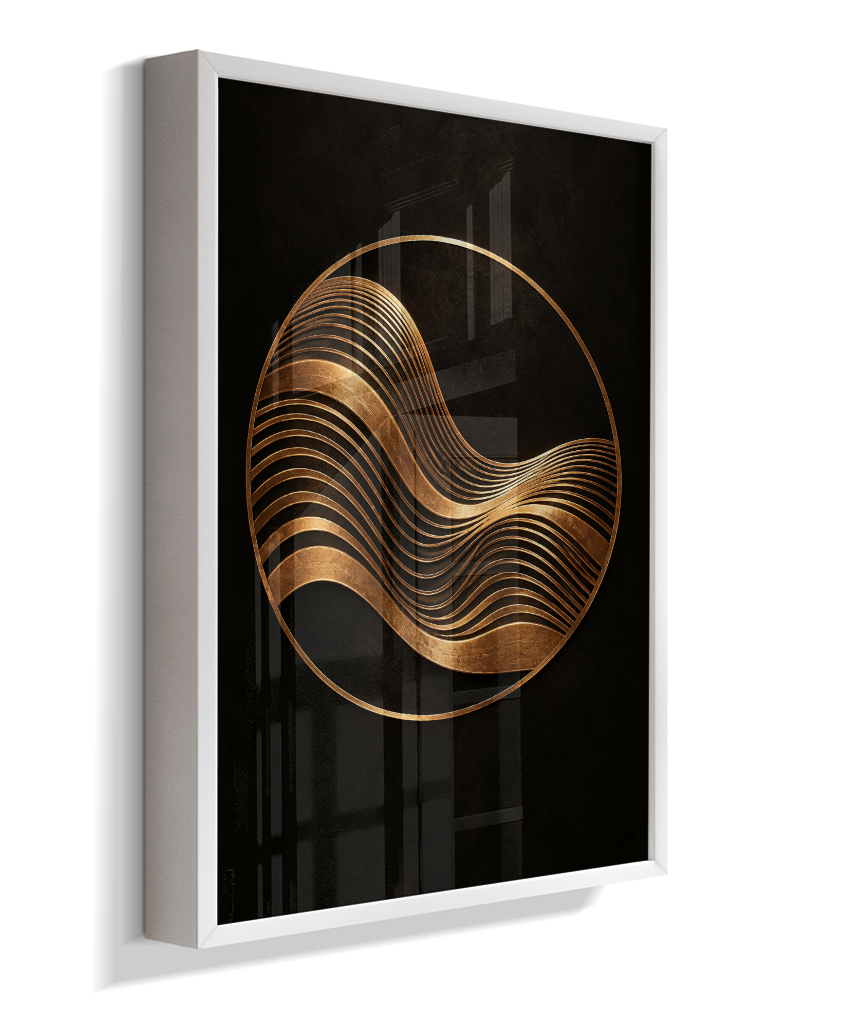 Onda Dourada — Bronze e Preto
