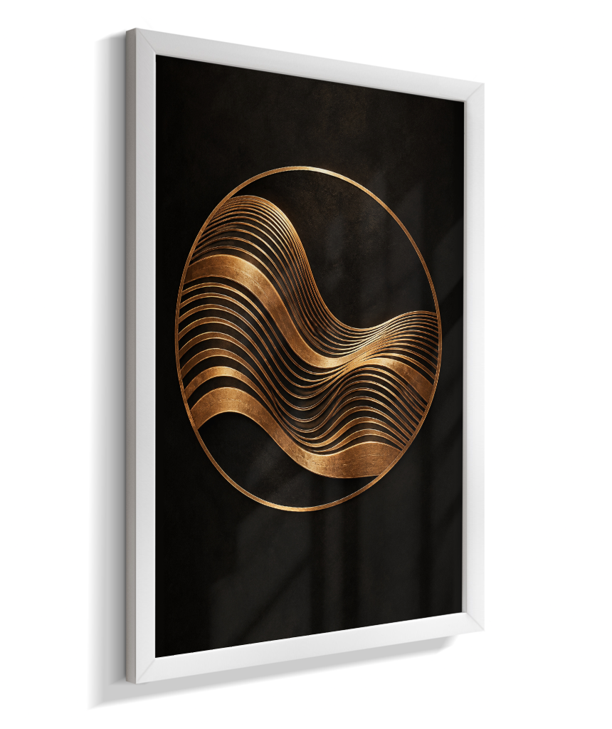 Onda Dourada — Bronze e Preto