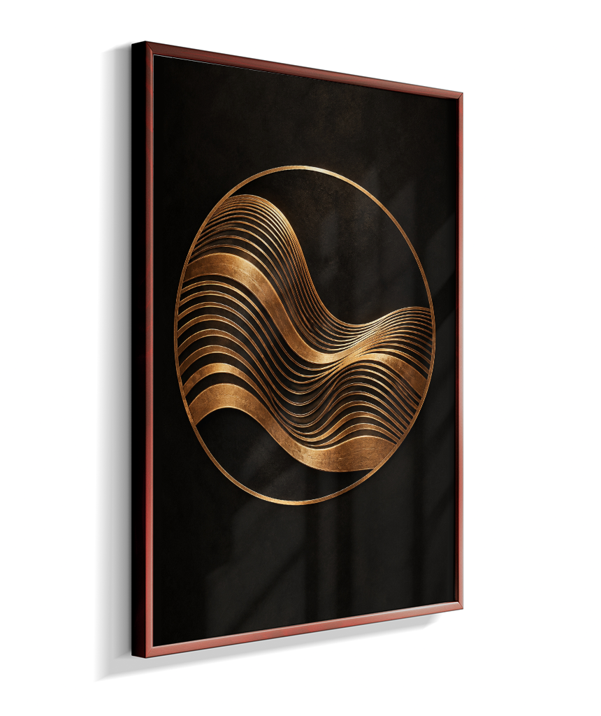 Onda Dourada — Bronze e Preto
