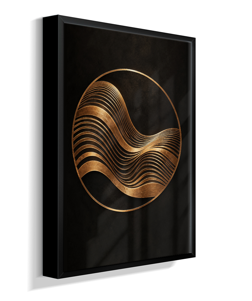 Onda Dourada — Bronze e Preto