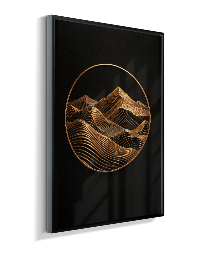 Montanhas — Bronze e Preto