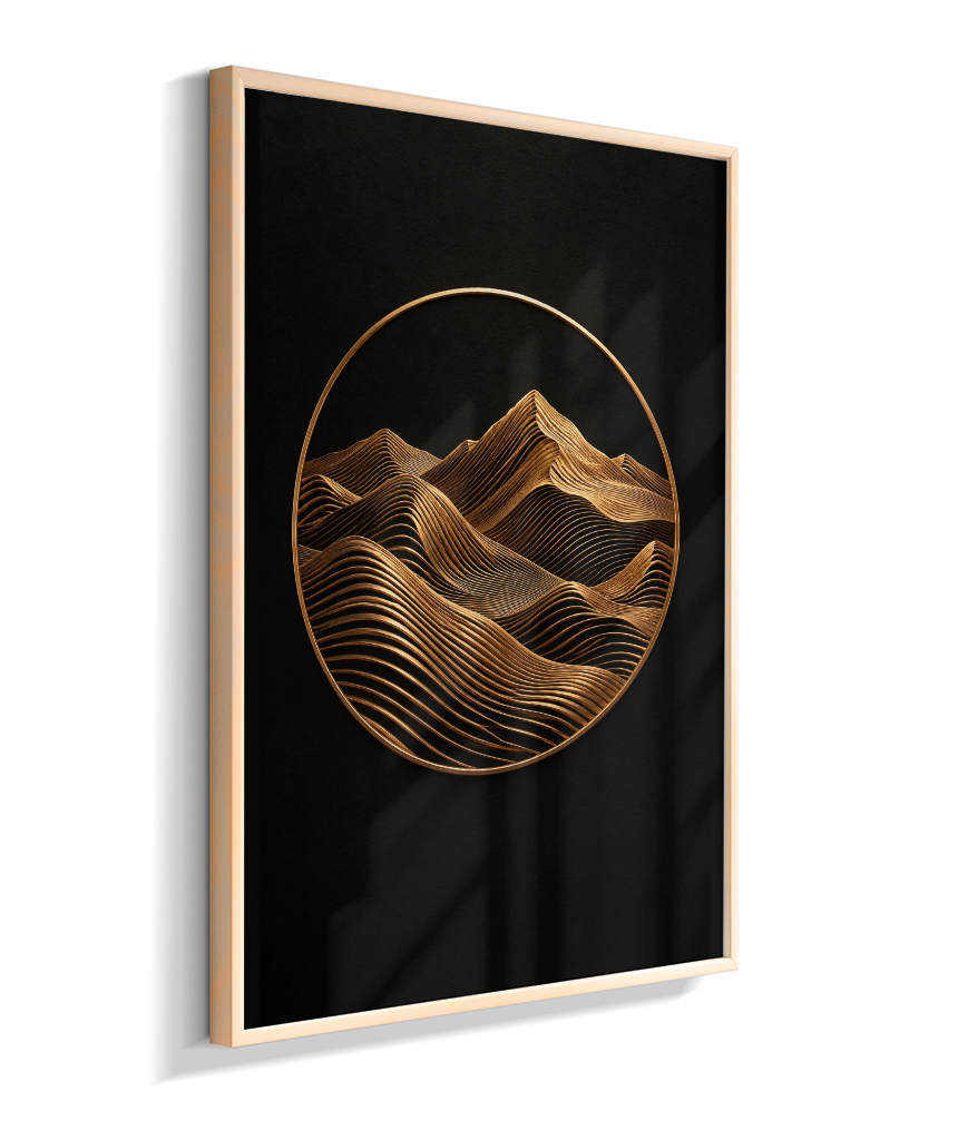 Montanhas — Bronze e Preto