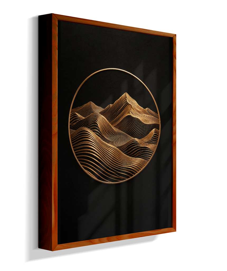 Montanhas — Bronze e Preto