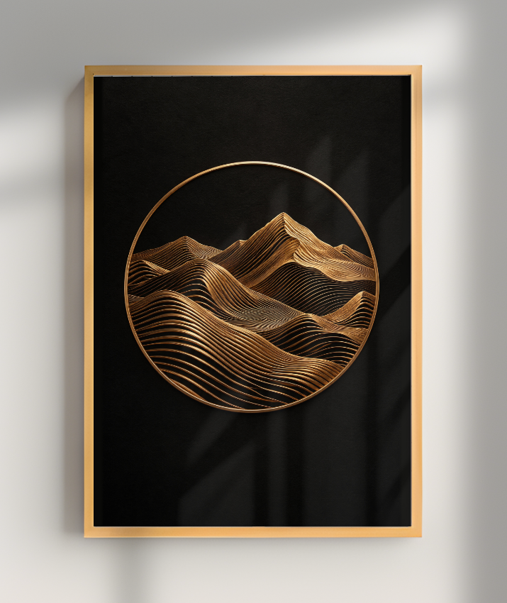 Montanhas — Bronze e Preto