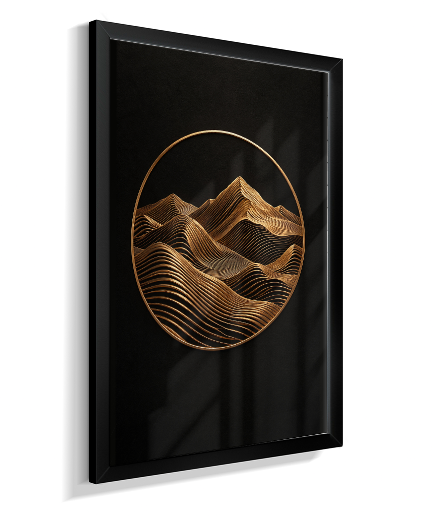 Montanhas — Bronze e Preto