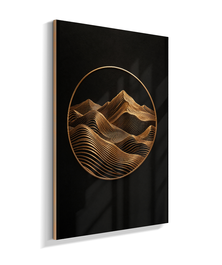 Montanhas — Bronze e Preto