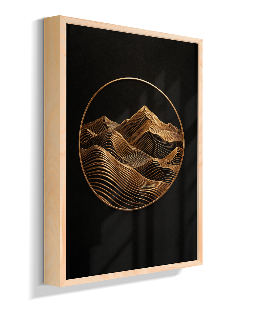 Montanhas — Bronze e Preto