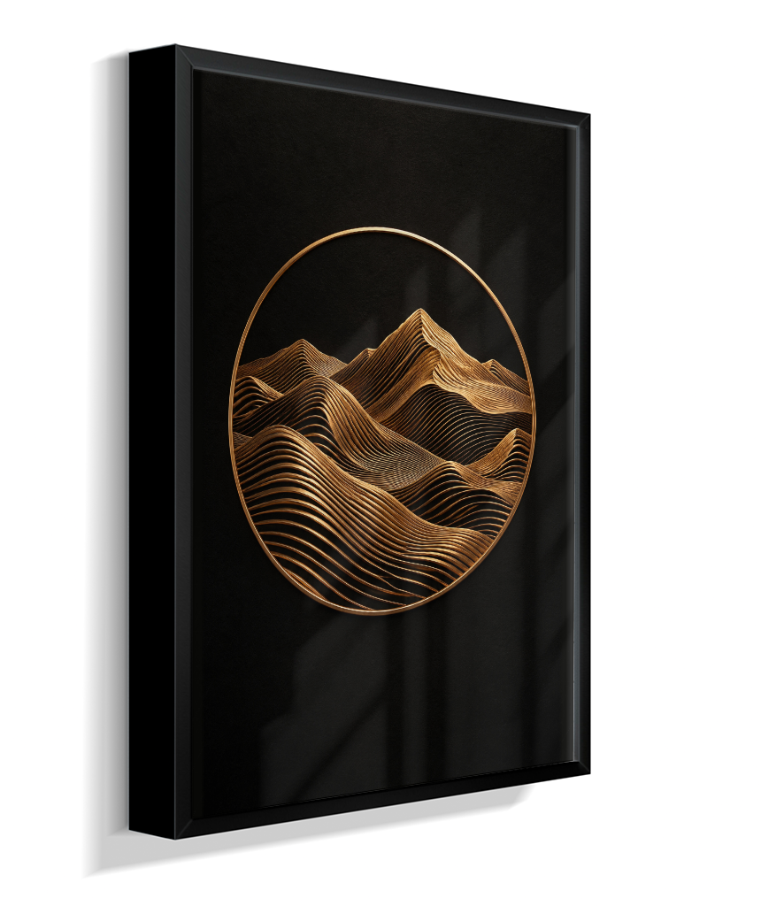 Montanhas — Bronze e Preto