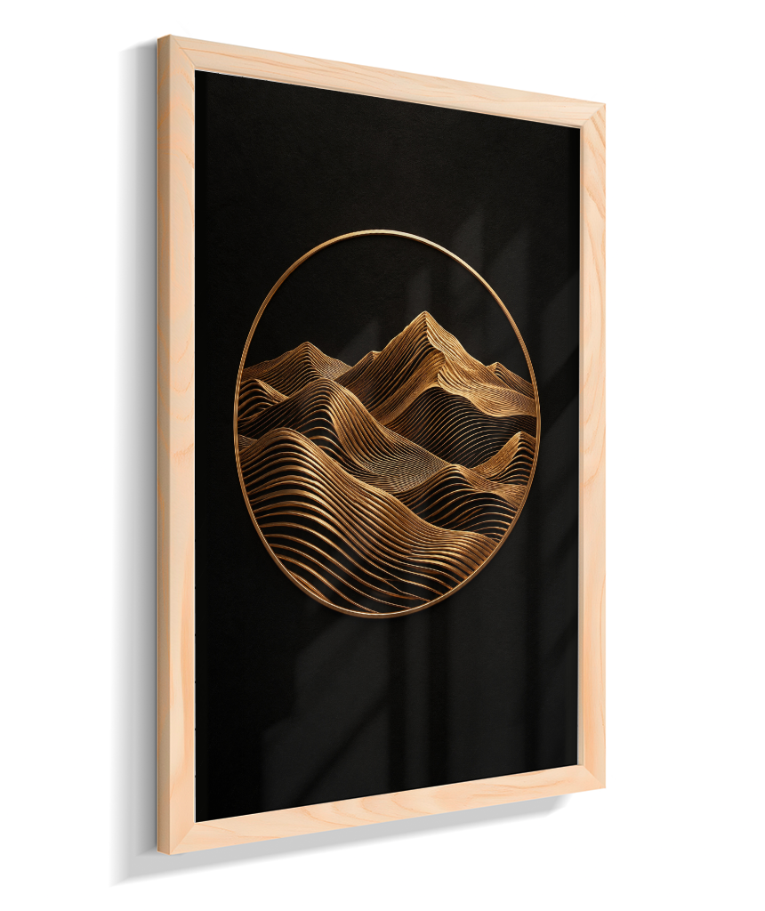 Montanhas — Bronze e Preto