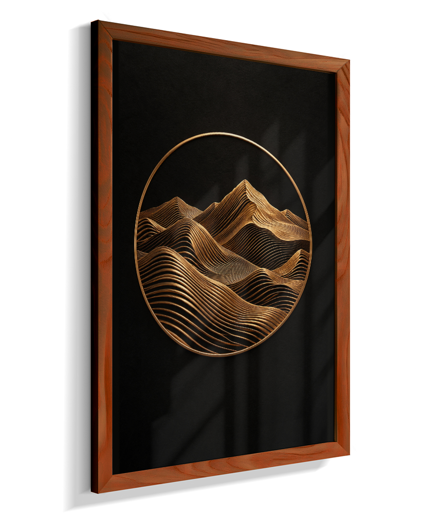 Montanhas — Bronze e Preto