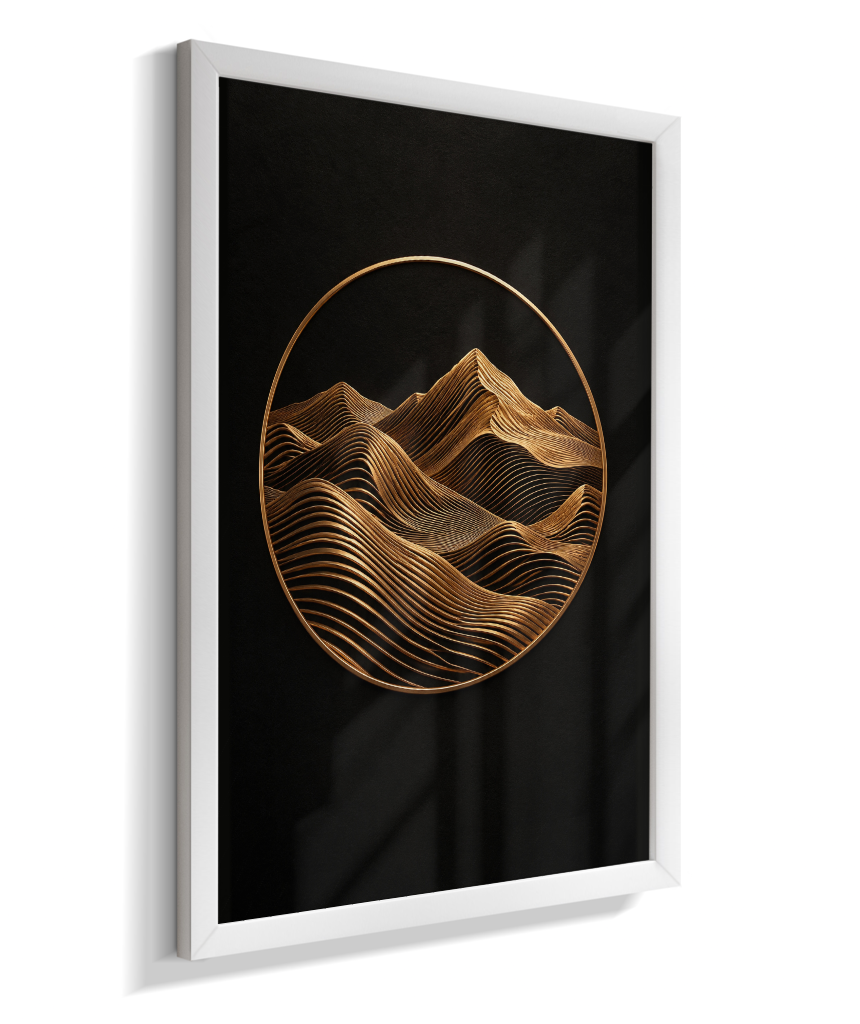 Montanhas — Bronze e Preto