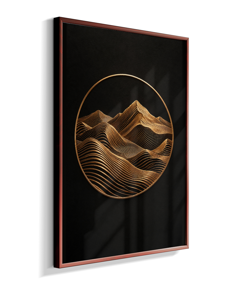 Montanhas — Bronze e Preto