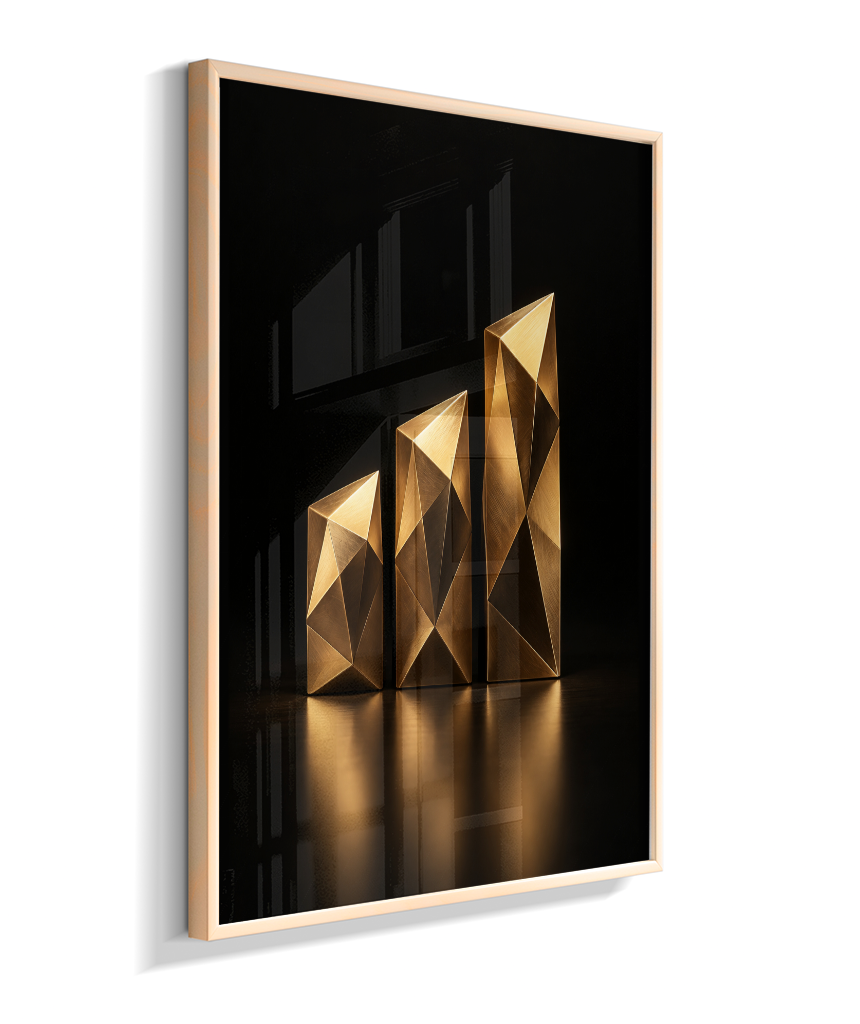 Barras de Crescimento — Bronze e Preto
