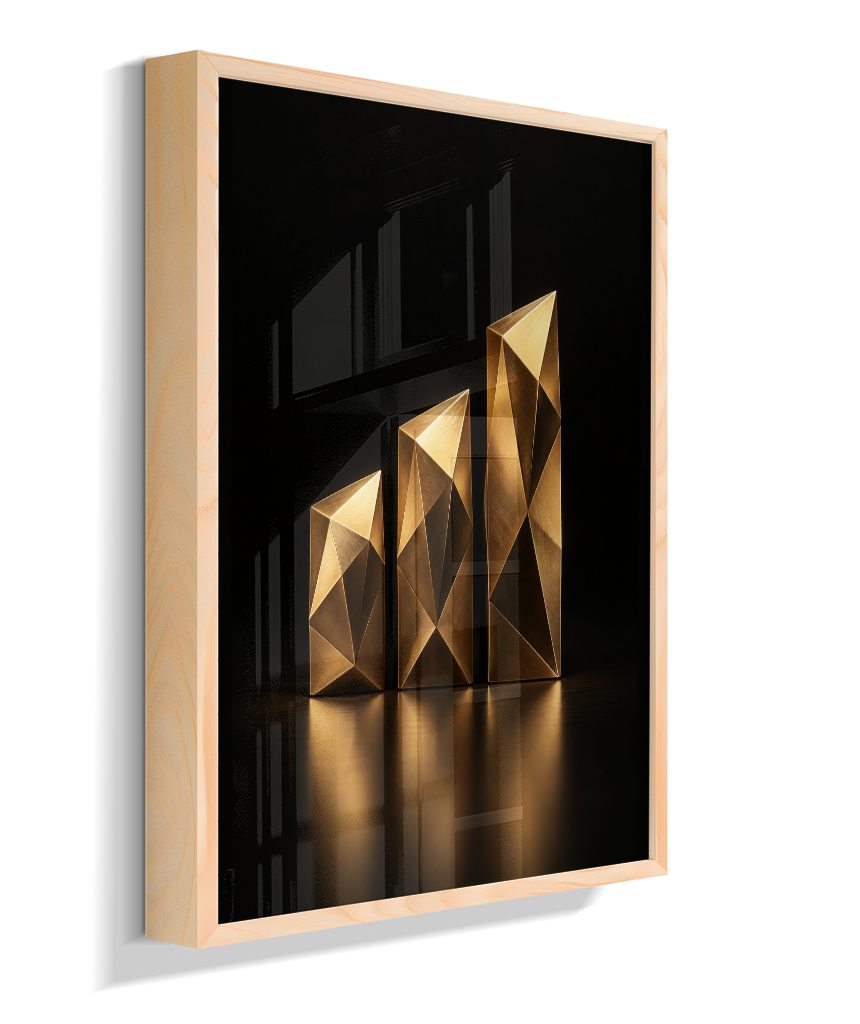Barras de Crescimento — Bronze e Preto