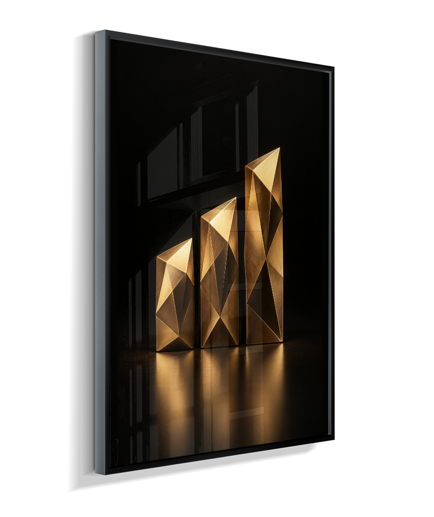 Barras de Crescimento — Bronze e Preto