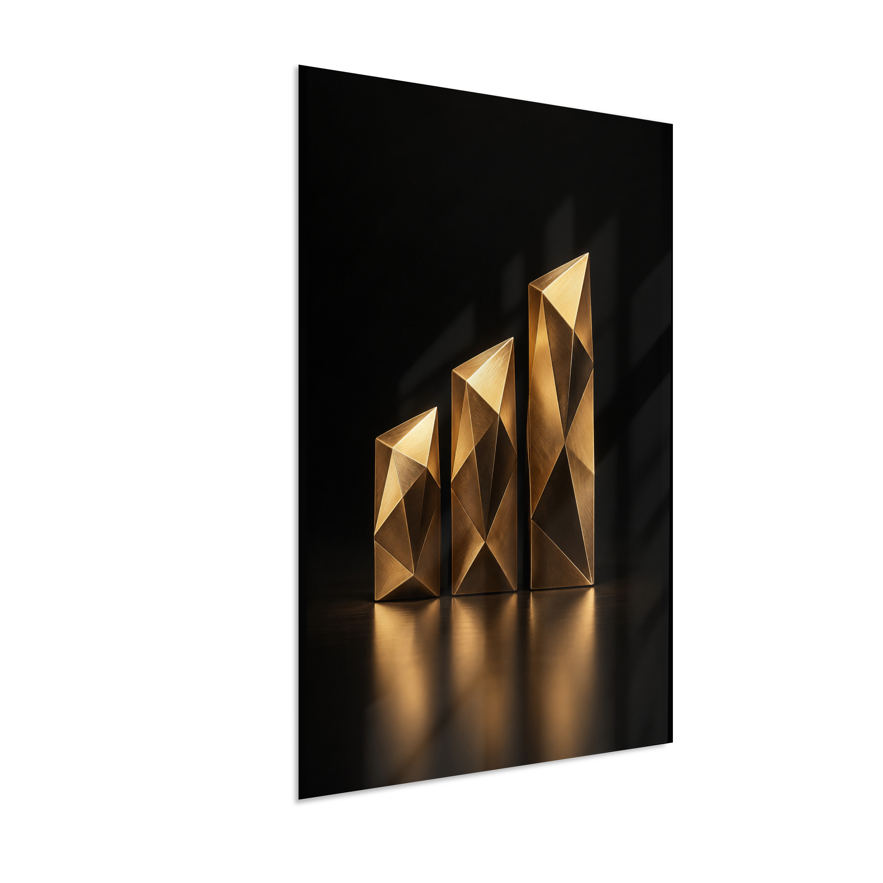 Barras de Crescimento — Bronze e Preto