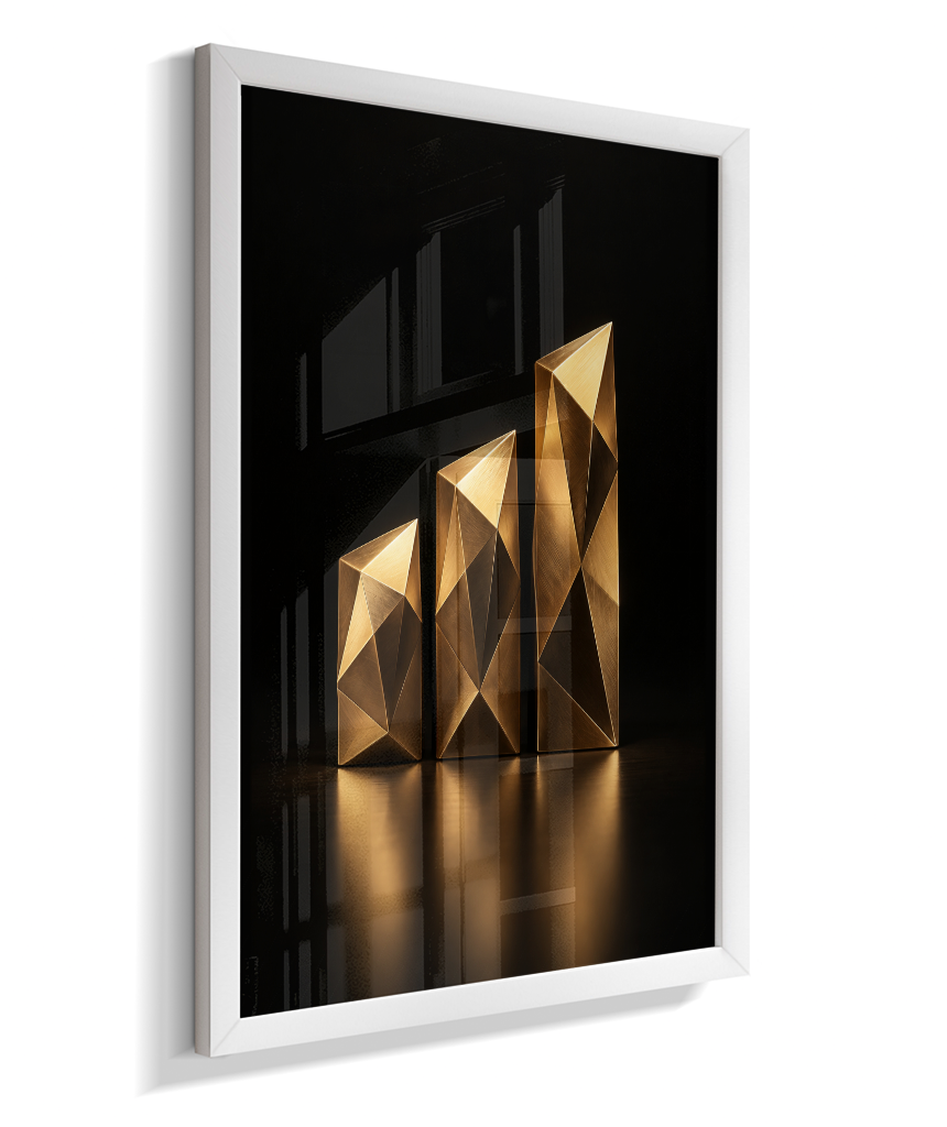 Barras de Crescimento — Bronze e Preto