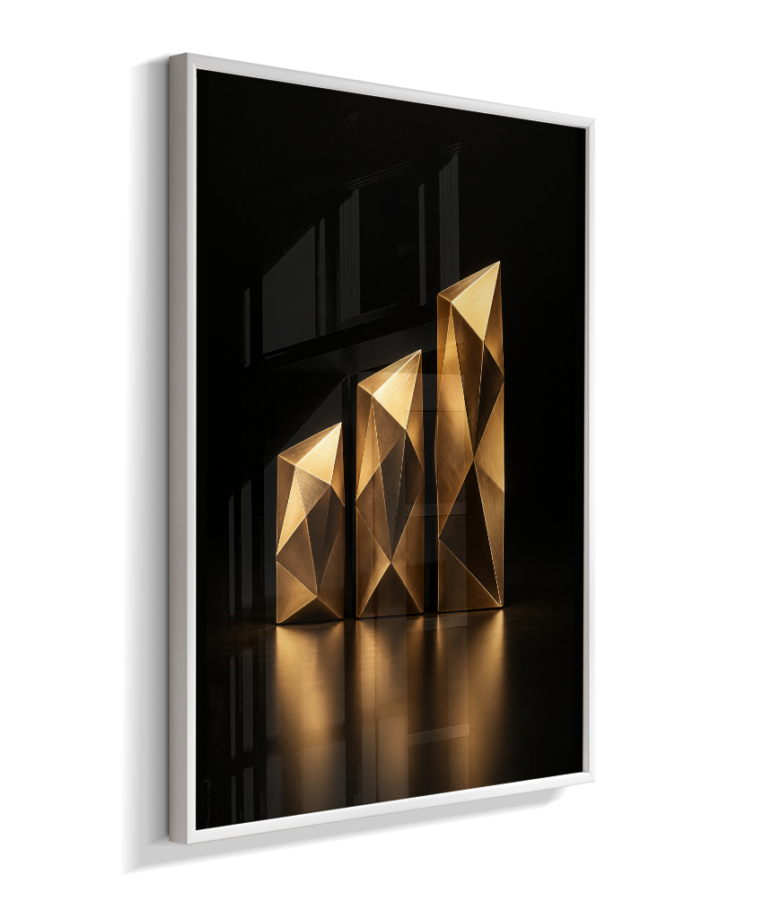 Barras de Crescimento — Bronze e Preto