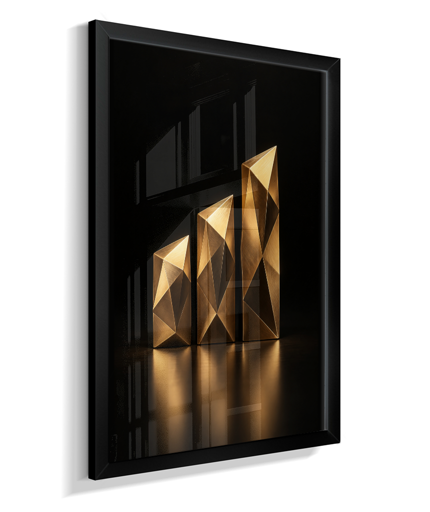Barras de Crescimento — Bronze e Preto