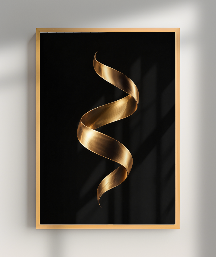 Fita Dourada — Bronze e Preto