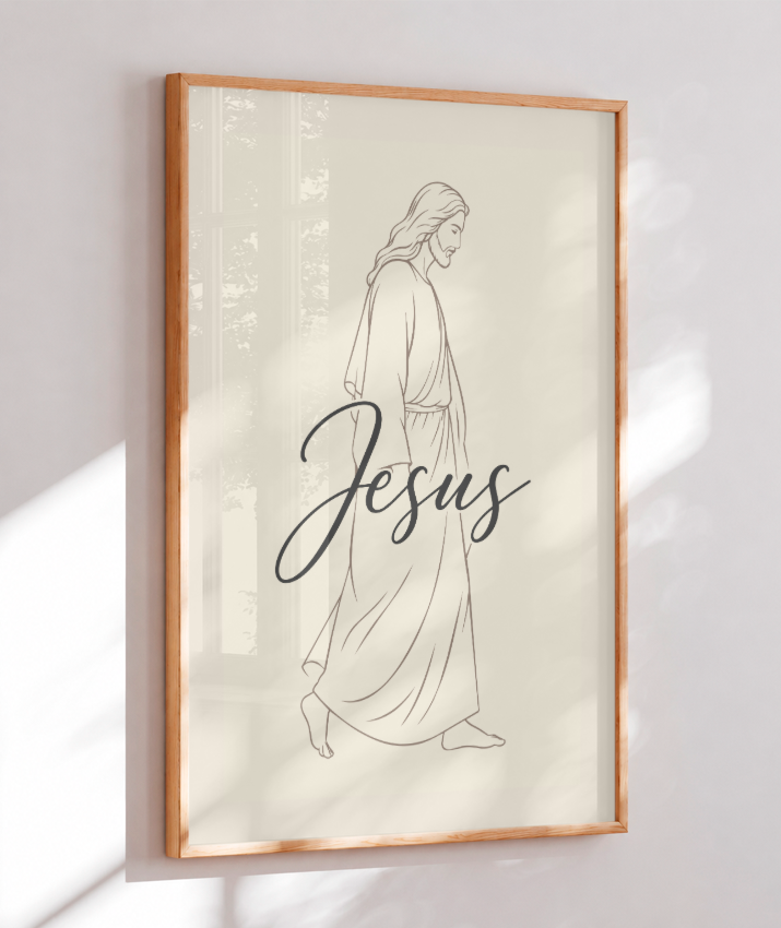 Quadro Jesus 60x90cm Premium