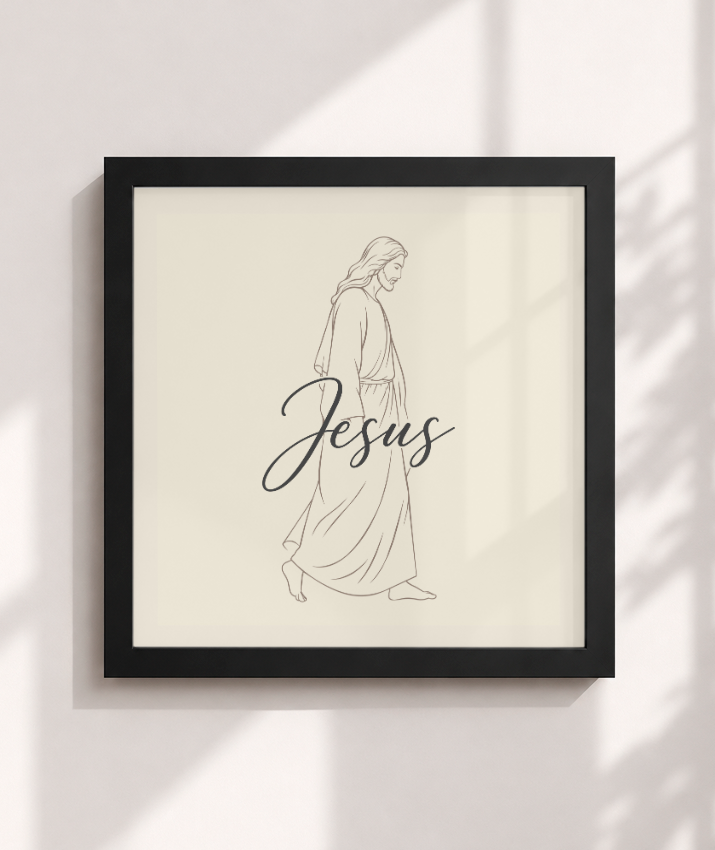 Quadro Jesus 30x30cm