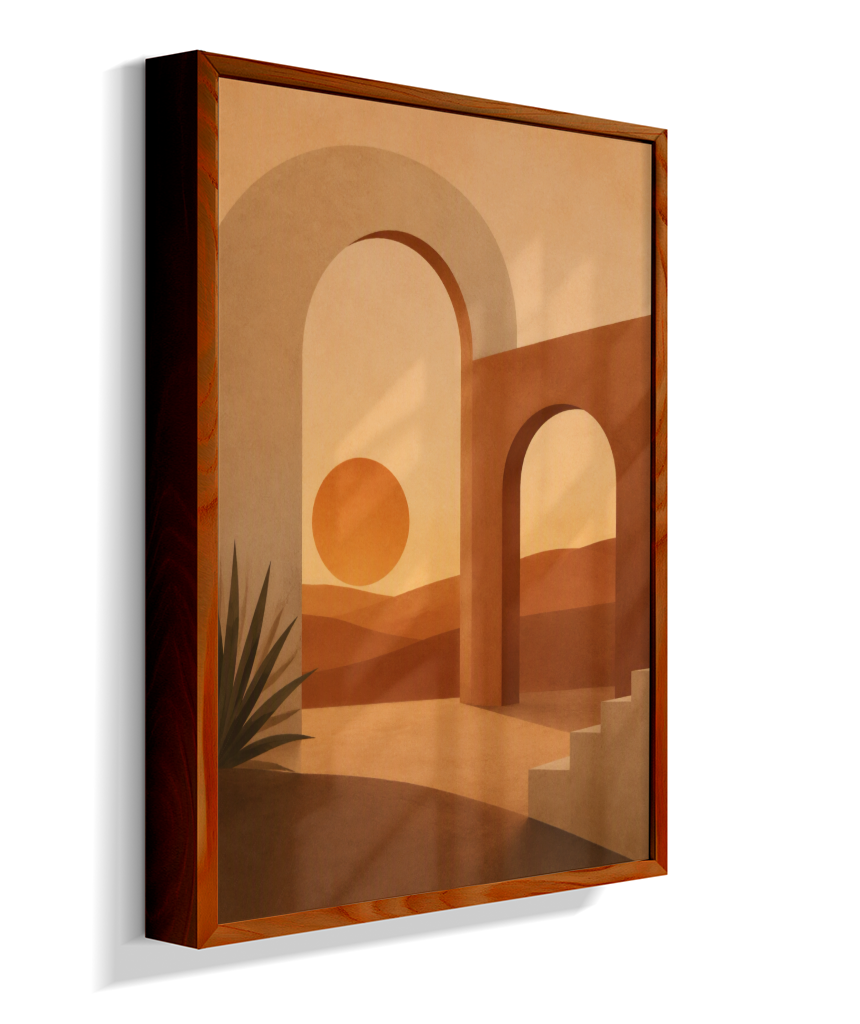 Quadro Retangular Vertical Minimal Abstrato