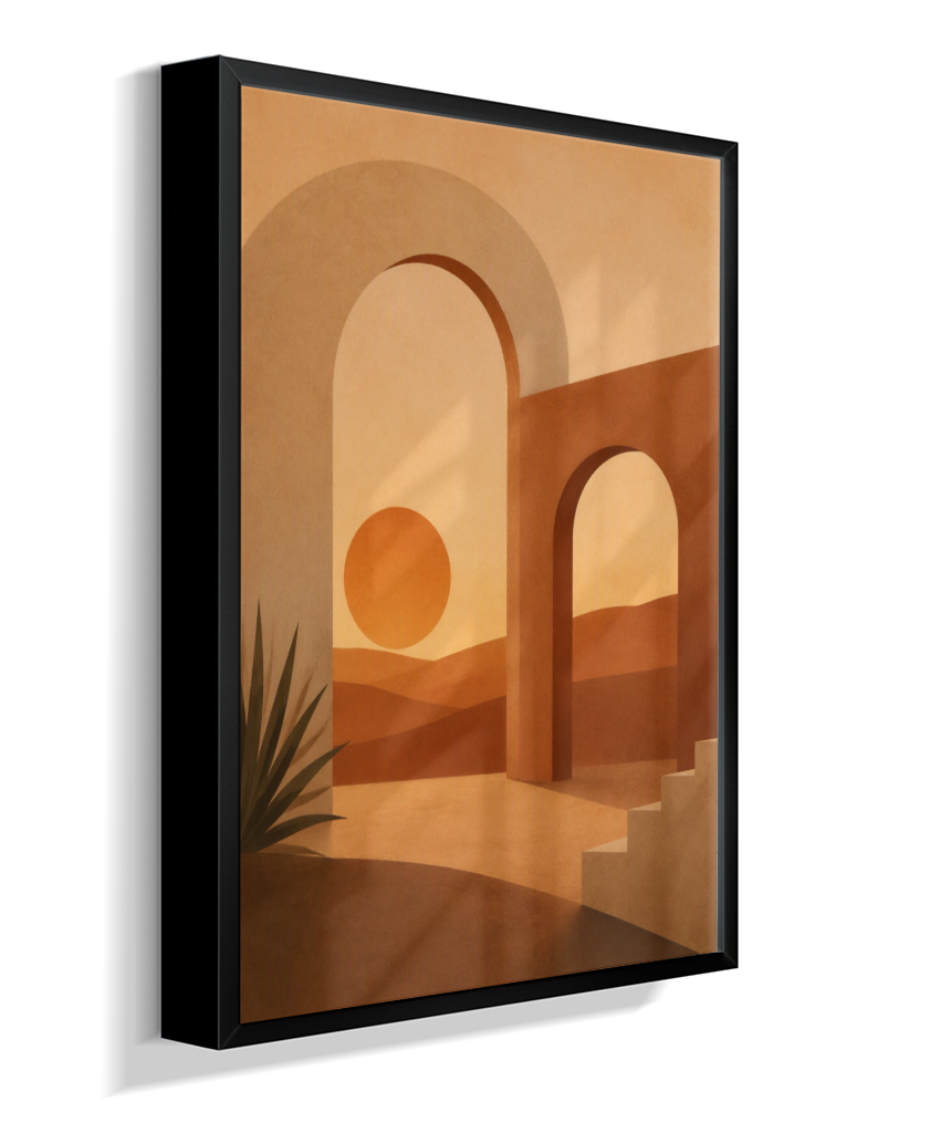 Quadro Retangular Vertical Minimal Abstrato