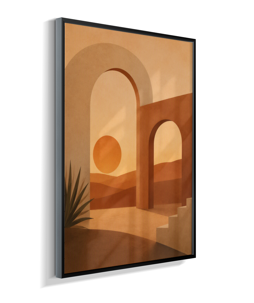 Quadro Retangular Vertical Minimal Abstrato