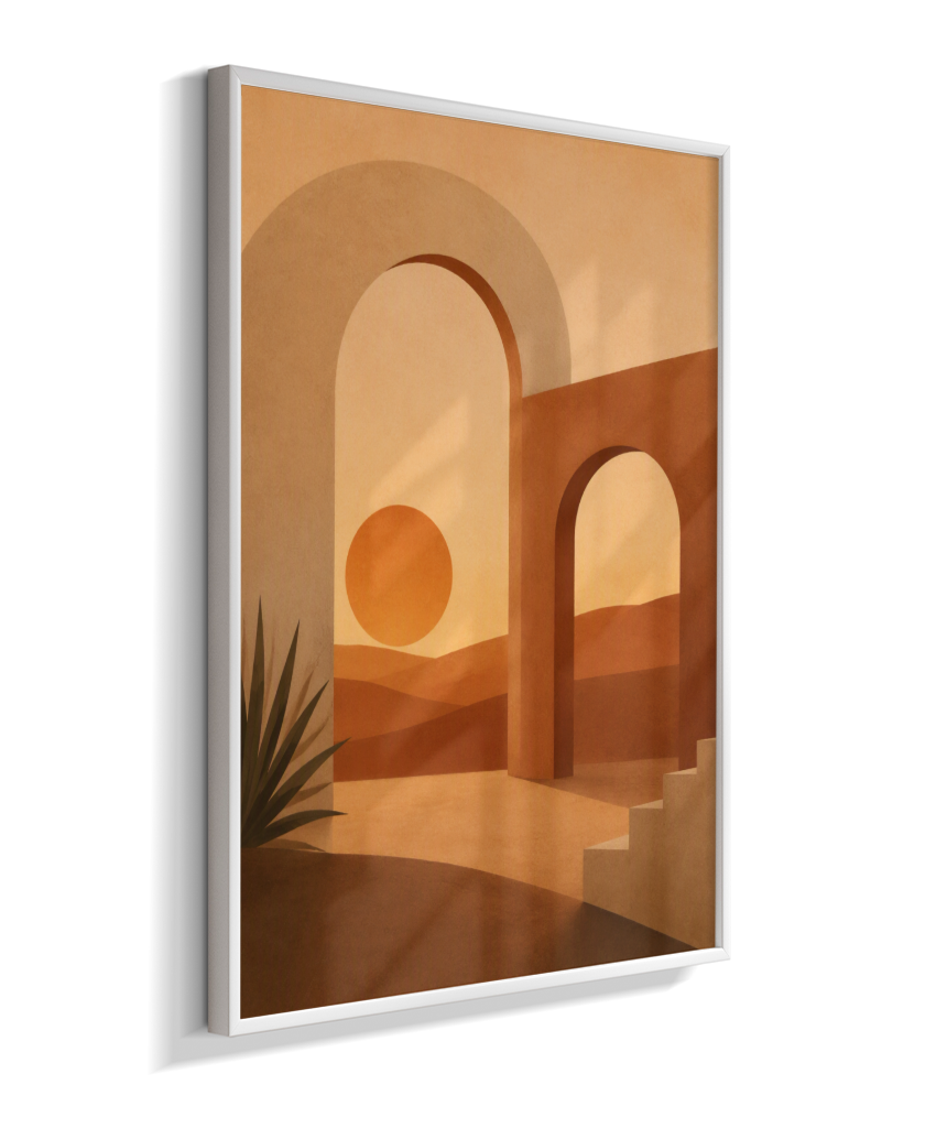 Quadro Retangular Vertical Minimal Abstrato