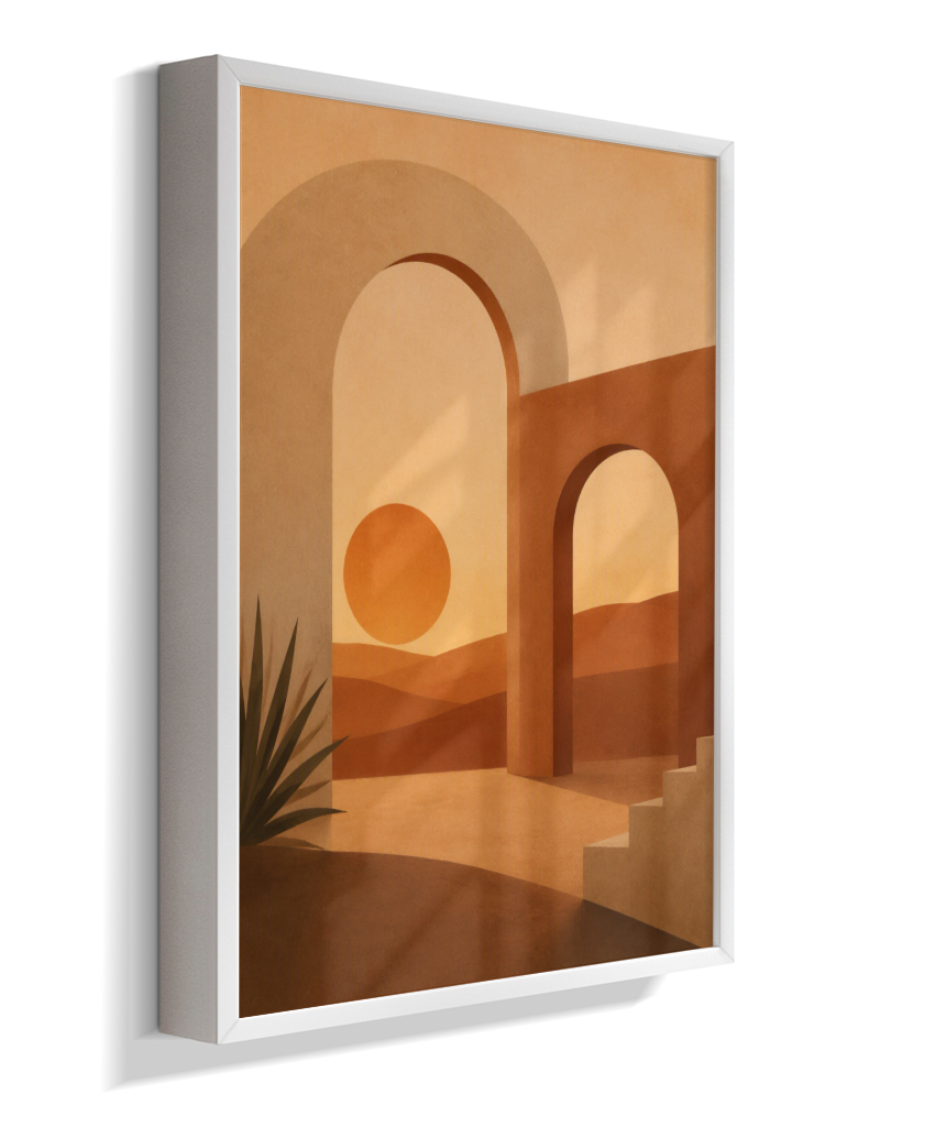 Quadro Retangular Vertical Minimal Abstrato