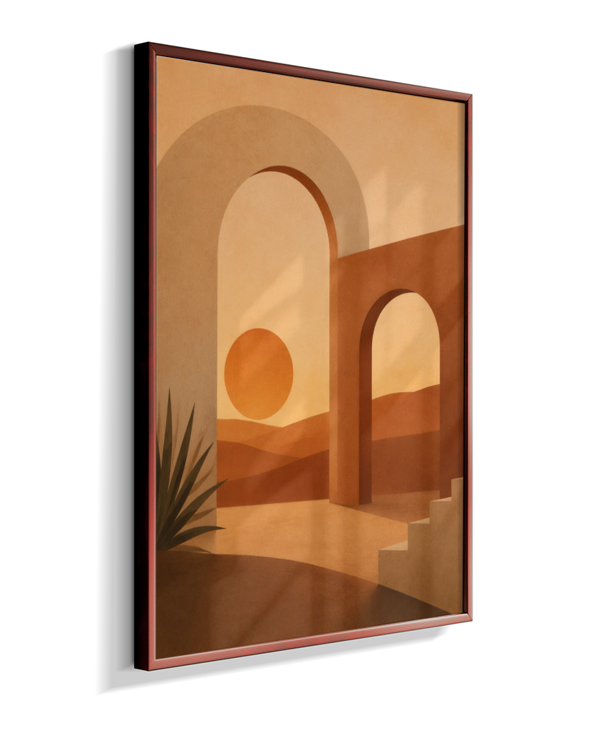 Quadro Retangular Vertical Minimal Abstrato