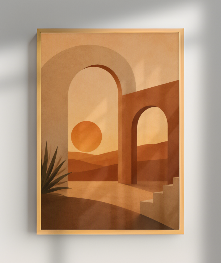 Quadro Retangular Vertical Minimal Abstrato