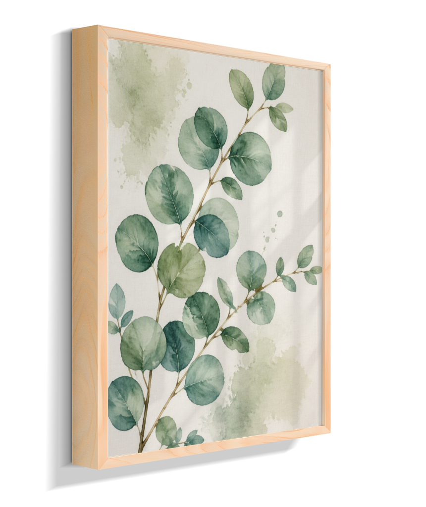 Quadro Retangular Vertical Botanical Verde