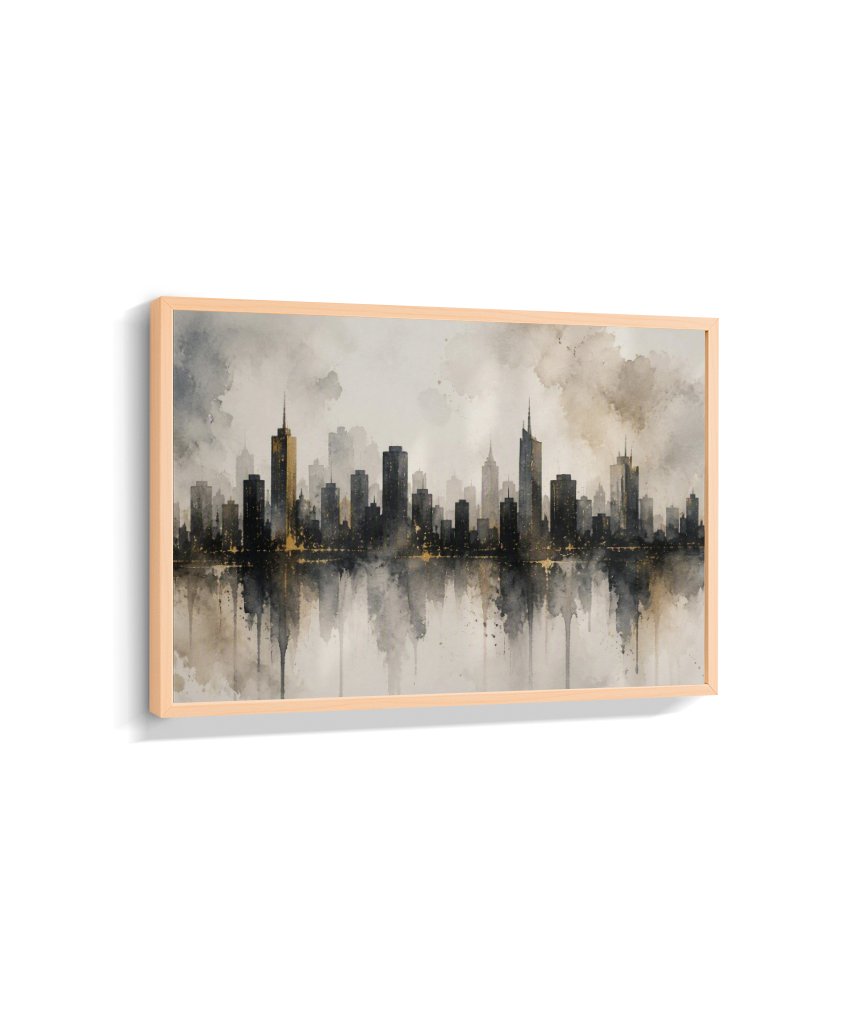 Quadro Decorativo Cidade - Silhueta