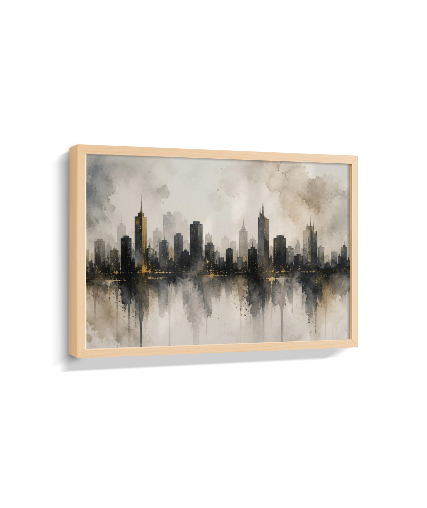 Quadro Decorativo Cidade - Silhueta