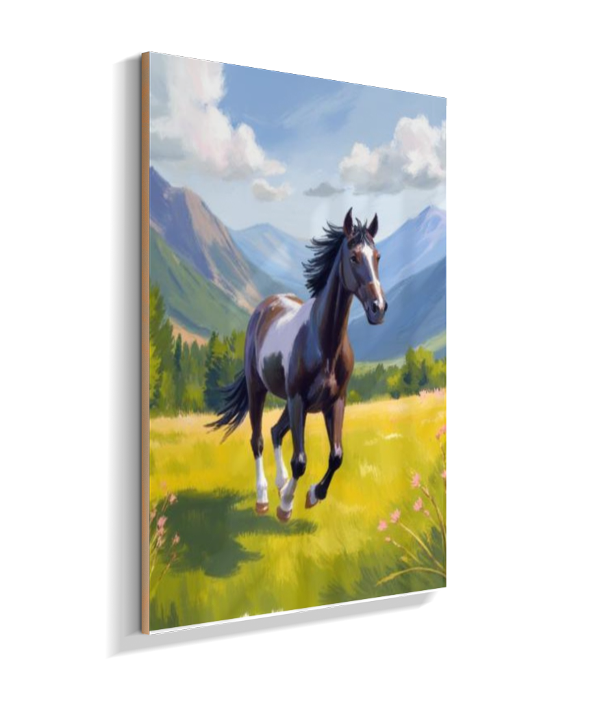 Placa Decorativa Cavalo Selvagem