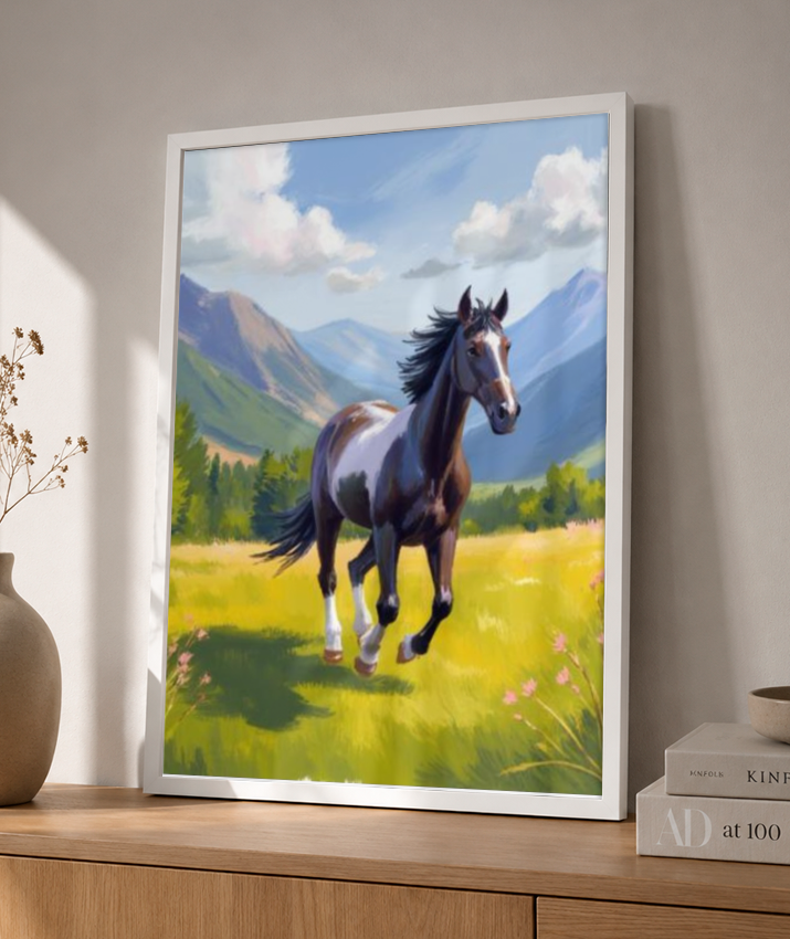 Placa Decorativa Cavalo Selvagem