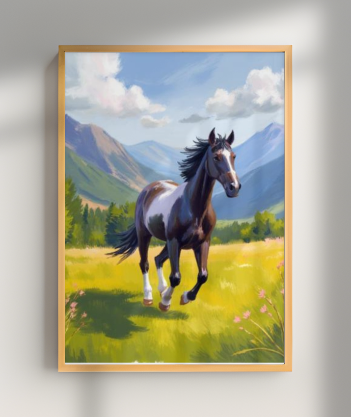 Placa Decorativa Cavalo Selvagem