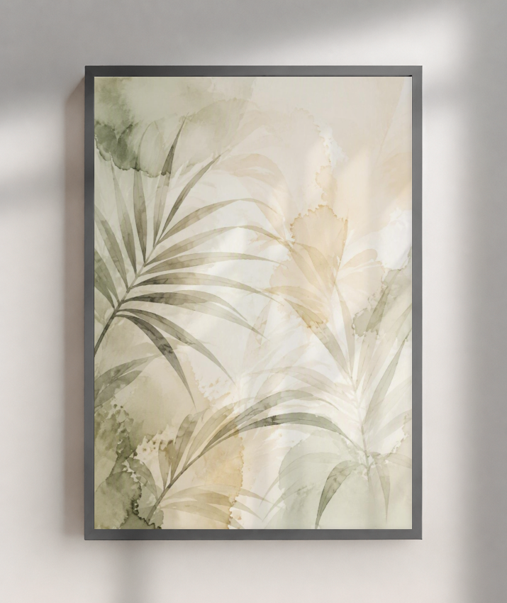 Quadro Decorativo Folhagens