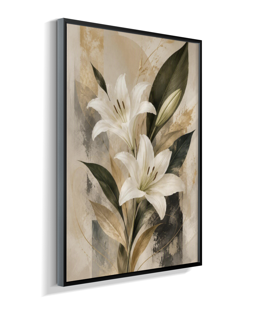 Quadro Decorativo Lírios Destac