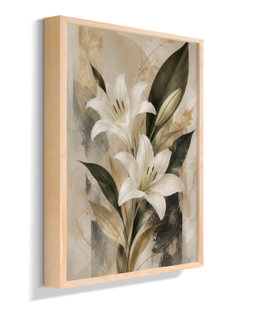 Quadro Decorativo Lírios Destac