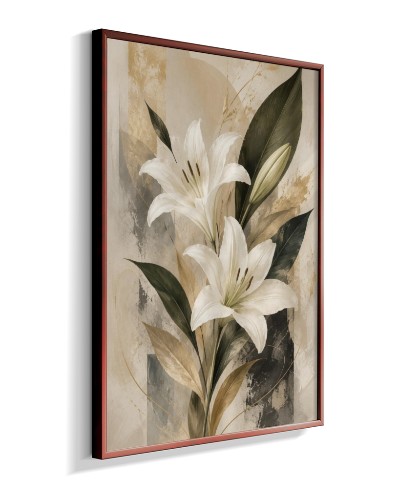 Quadro Decorativo Lírios Destac