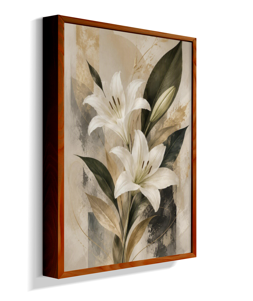 Quadro Decorativo Lírios Destac