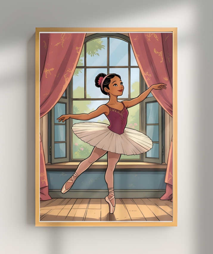 Placa Decorativa Bailarina Encantada
