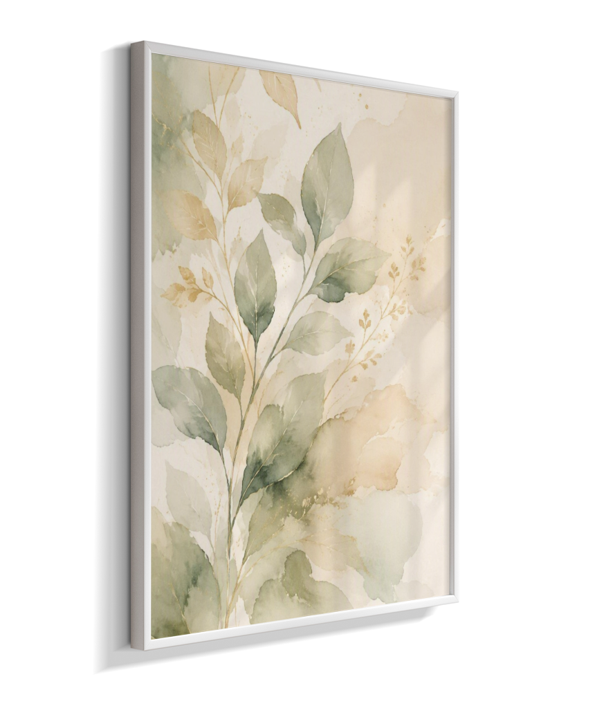 Quadro Decorativo Folhagem In Green