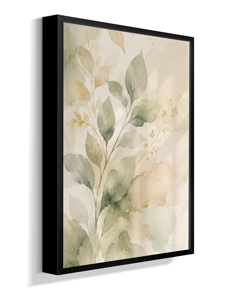 Quadro Decorativo Folhagem In Green