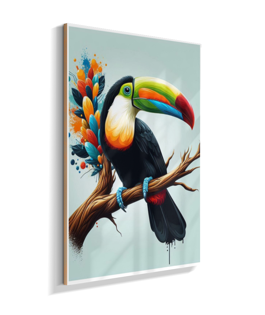 Placa Decorativa Tucano Tropical